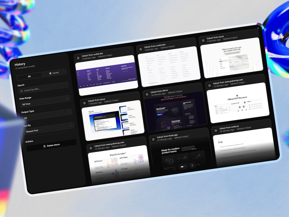 ExtractCSS - Turn any website into Tailwind CSS