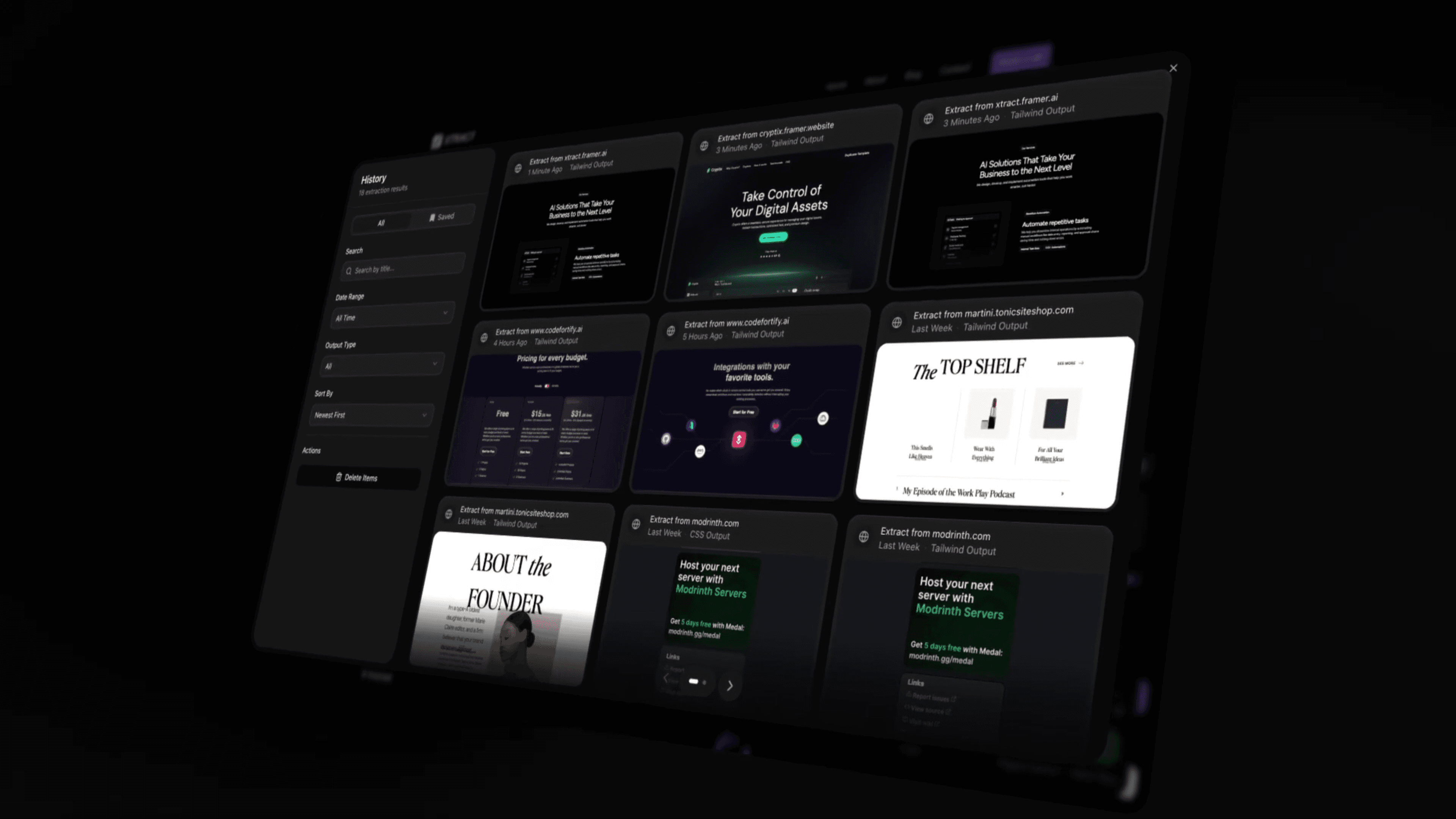 ExtractCSS Demo Video