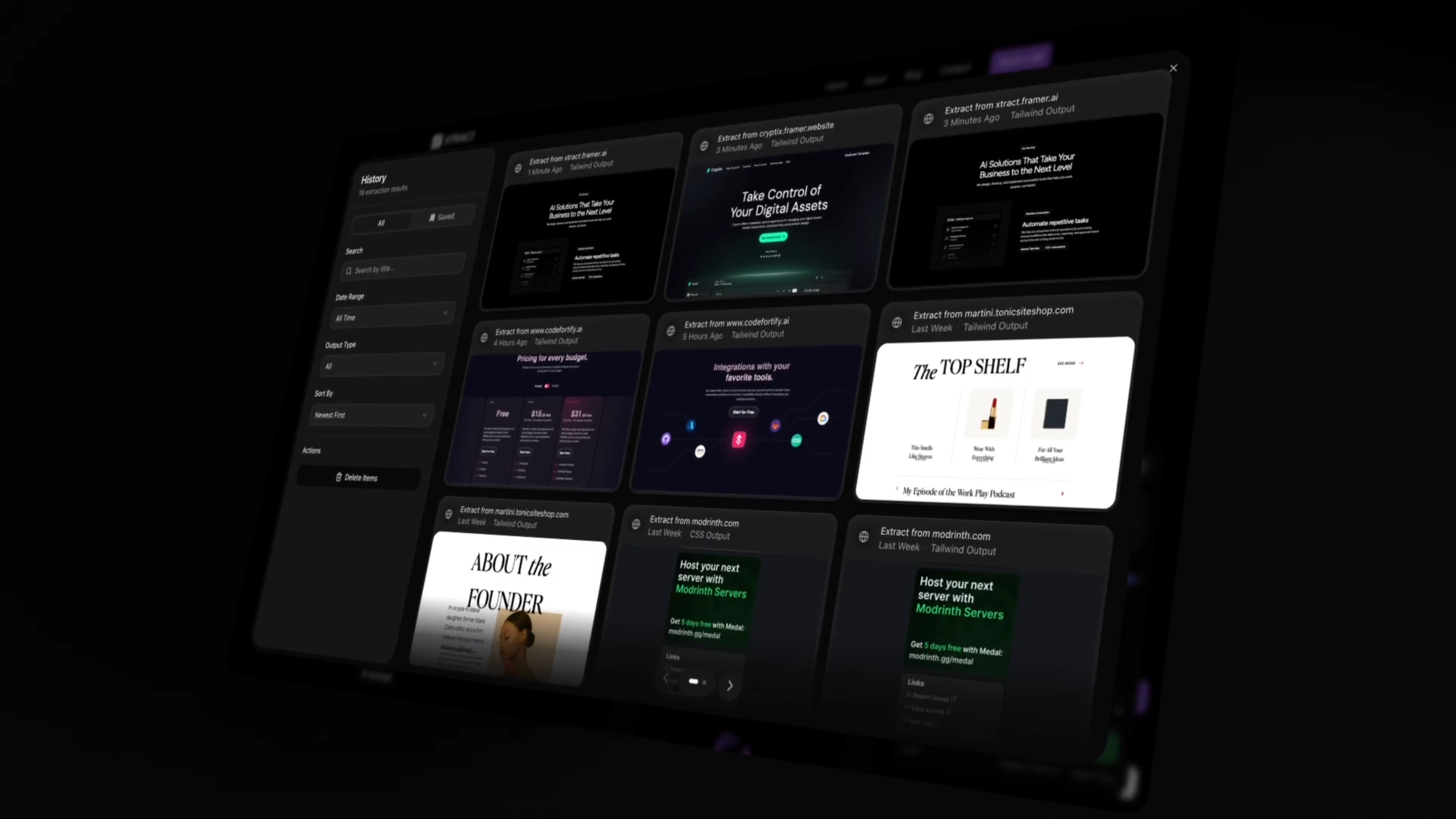 ExtractCSS Demo Video